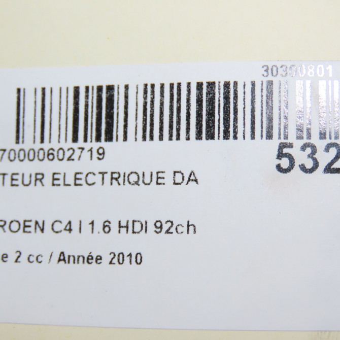 Moteur electrique de direction assistée occasion CITROEN C4 I Phase 2 07-2008->10-2010 1.6 HDI 92ch 400832 7