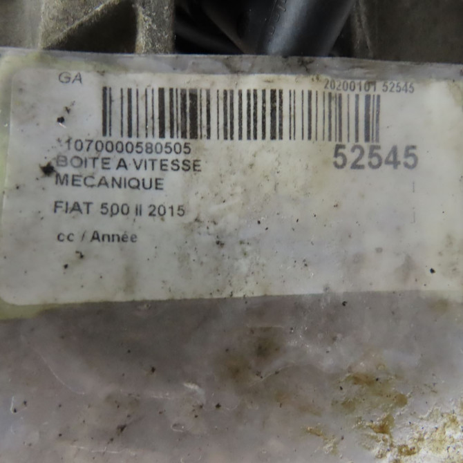 Boîte à vitesse mecanique occasion FIAT 500 L II Phase 1 07-2012->... 46342390 6