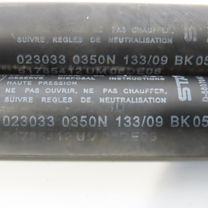 Verin droit hayon occasion FIAT 500 II 500 II Phase 1 2007-07-01->2016-03-31 1.2i 69ch 52240624 2