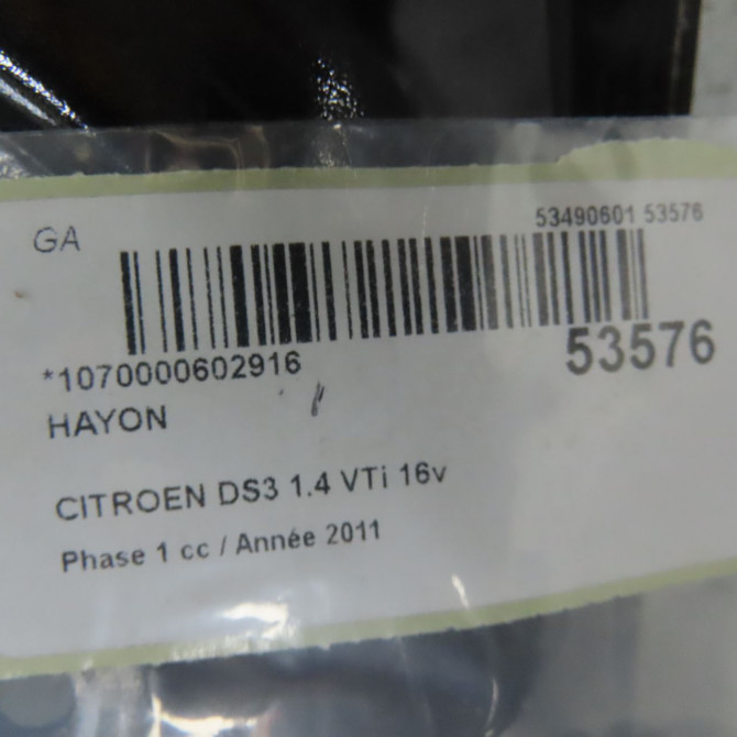Hayon occasion CITROEN DS3 Phase 1 11-2009->03-2014 1.4 VTi 16v 95ch 8701CE 5