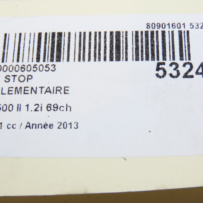 Feux stop supplementaire occasion FIAT 500 II 500 II Phase 1 2007-07-01->2016-03-31 1.2i 69ch 735542373 5