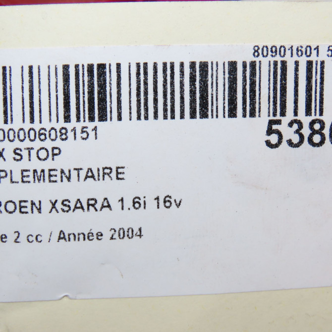 Feux stop supplementaire occasion CITROEN XSARA Phase 2 09-2000->12-2005 1.6i 16v 6350A6 5
