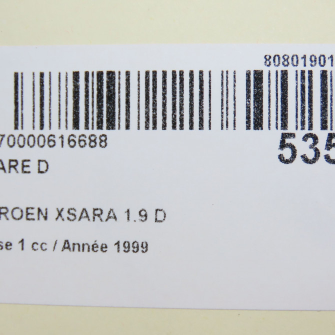 Phare droit occasion CITROEN XSARA Phase 1 02-1998->09-2000 1.9 D 6205R5 4
