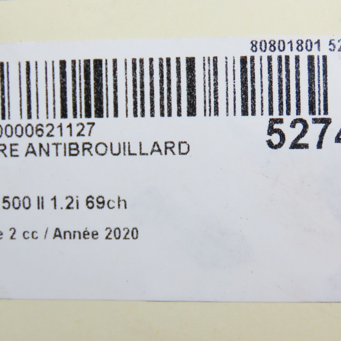 Phare antibrouillard avant gauche occasion FIAT 500 II phase 2 04-2014->... 1.2i 69ch 52007770 5