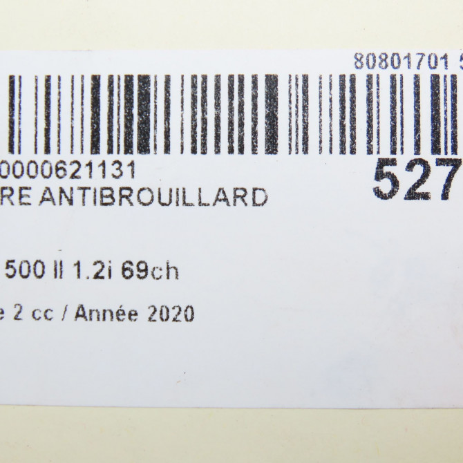 Phare antibrouillard avant droit occasion FIAT 500 II phase 2 04-2014->... 1.2i 69ch 52007769 5