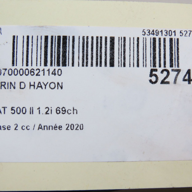 Verin droit hayon occasion FIAT 500 II phase 2 04-2014->... 1.2i 69ch 52240624 3