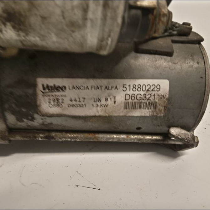 Démarreur occasion FIAT PUNTO EVO III Phase 1 10-2009->12-2013 1.3 MULTIJET 75ch 51916170 3