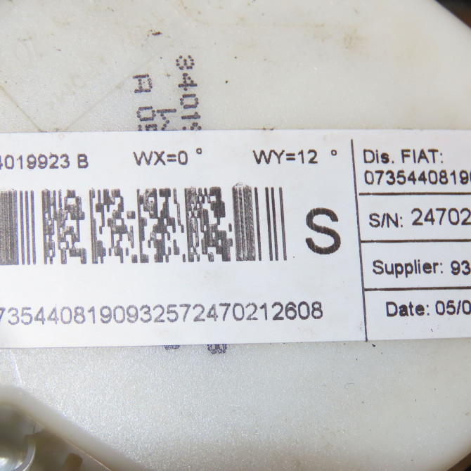 Ceinture avant gauche occasion FIAT BRAVO II BRAVO II Phase 1 2007-03-01->2011-12-31 1.6 DT MULTIJET 16v 105ch 735440819 4