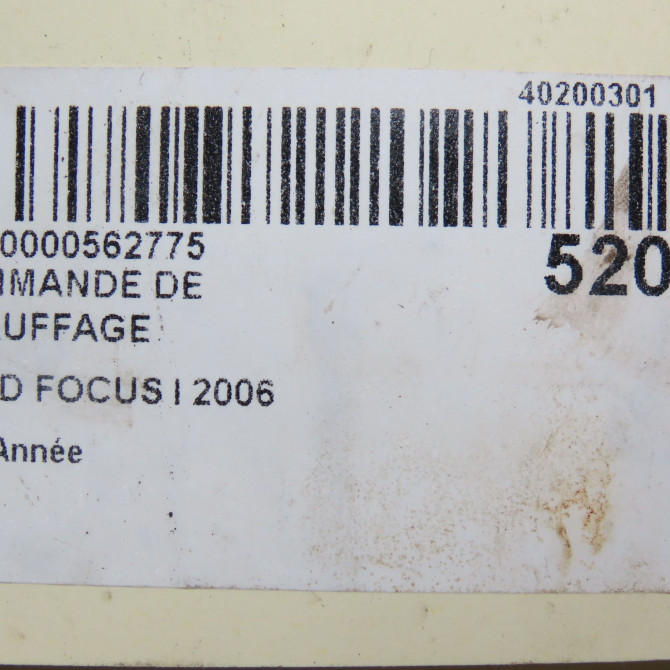 Commande de chauffage occasion FORD CMAX I Phase 1 09-2003->03-2007 1.8 TDCI 115ch 1374165 6
