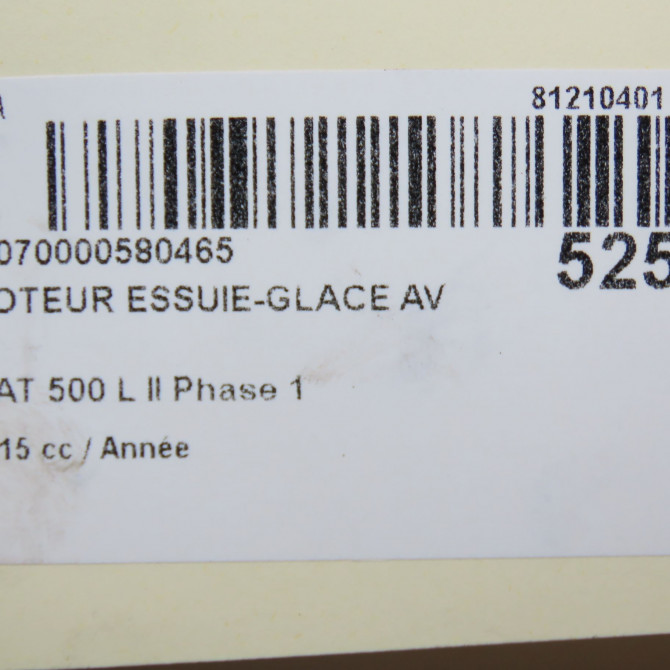 Moteur essuie-glace avant occasion FIAT 500 L II Phase 1 07-2012->... 52064589 5