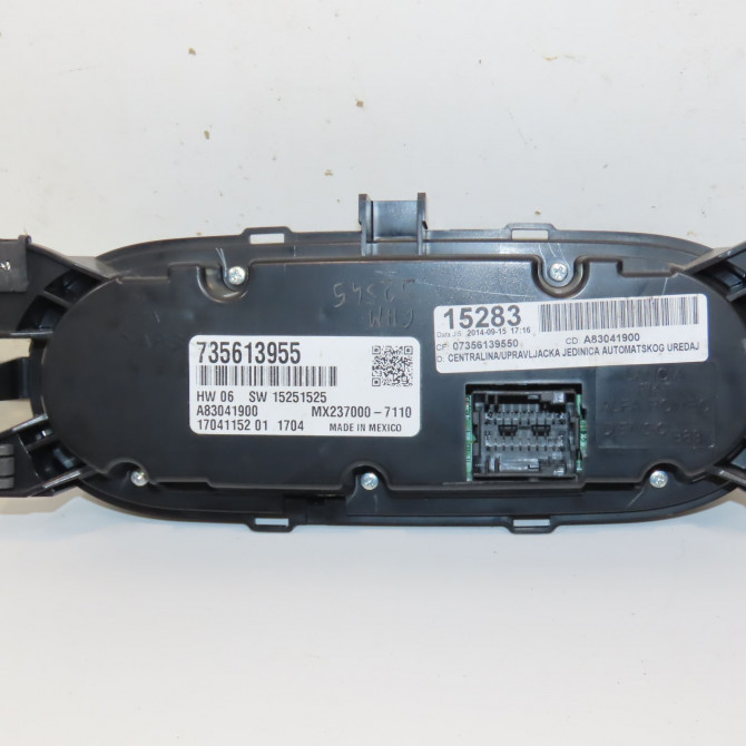 Commande de chauffage occasion FIAT 500 L II Phase 1 07-2012->... 735636721 2