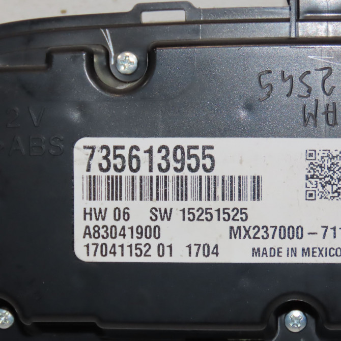 Commande de chauffage occasion FIAT 500 L II Phase 1 07-2012->... 735636721 3