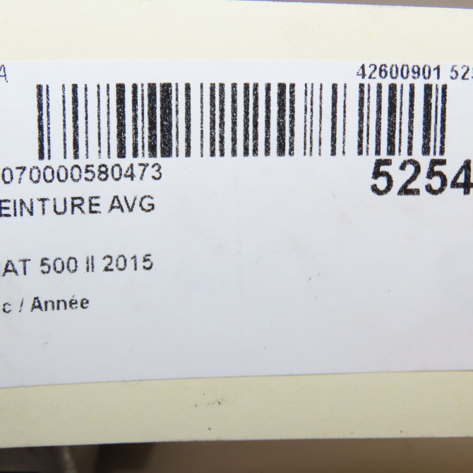 Ceinture avant gauche occasion FIAT 500 L II Phase 1 07-2012->... 735599701 4