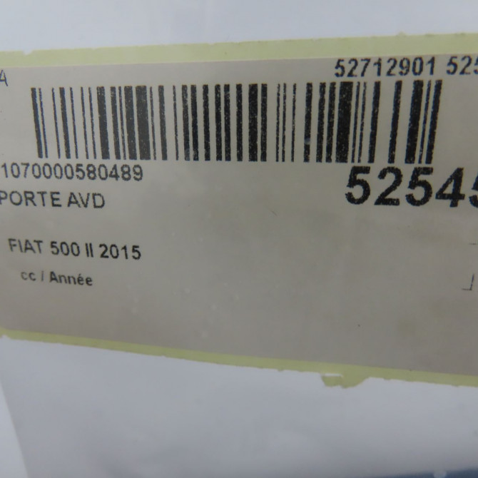 Porte avant droite occasion FIAT 500 L II Phase 1 07-2012->... 1689787780 4