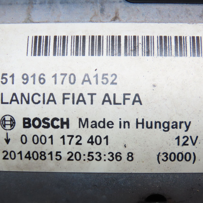 Démarreur occasion FIAT 500 L II Phase 1 07-2012->... 51916170 5