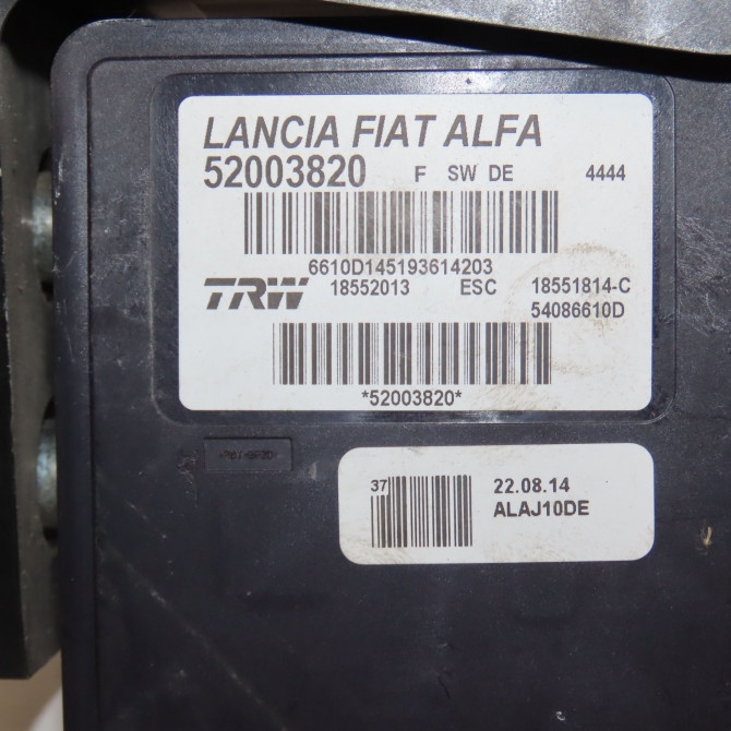 Unité hydraulique ABS occasion FIAT 500 L II Phase 1 07-2012->... 6000628242 4