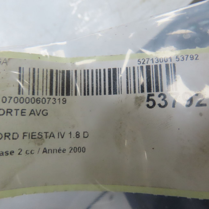 Porte avant gauche occasion FORD FIESTA IV Phase 2 09-1999->09-2002 1.8 D 1007037 6