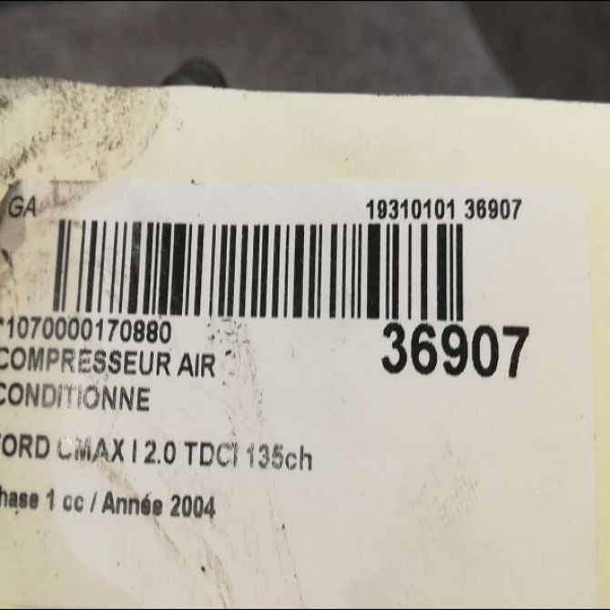 Compresseur air conditionne occasion FORD CMAX I Phase 1 09-2003->03-2007 2.0 TDCI 135ch 1796856 4