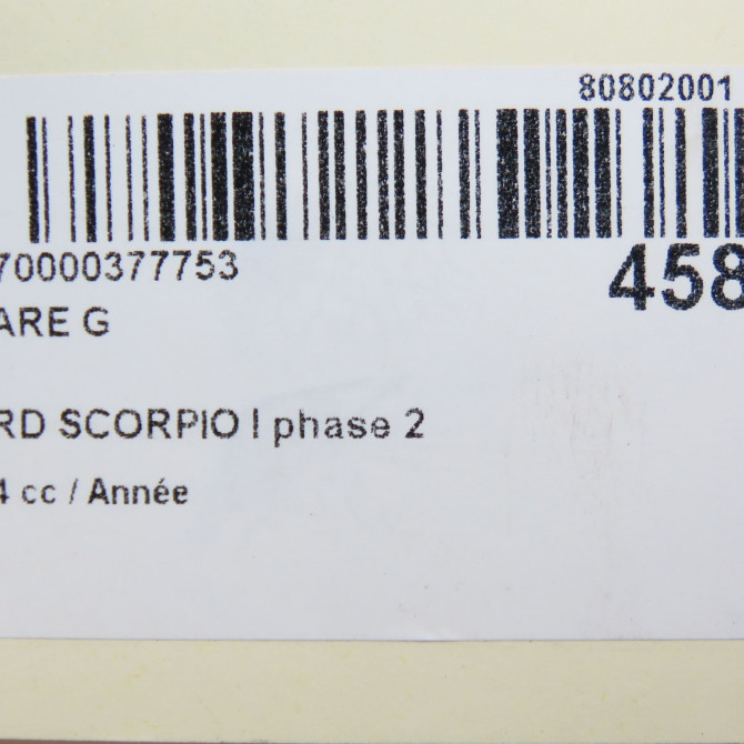Phare gauche occasion FORD SCORPIO I phase 2 02-1992->09-1994 6