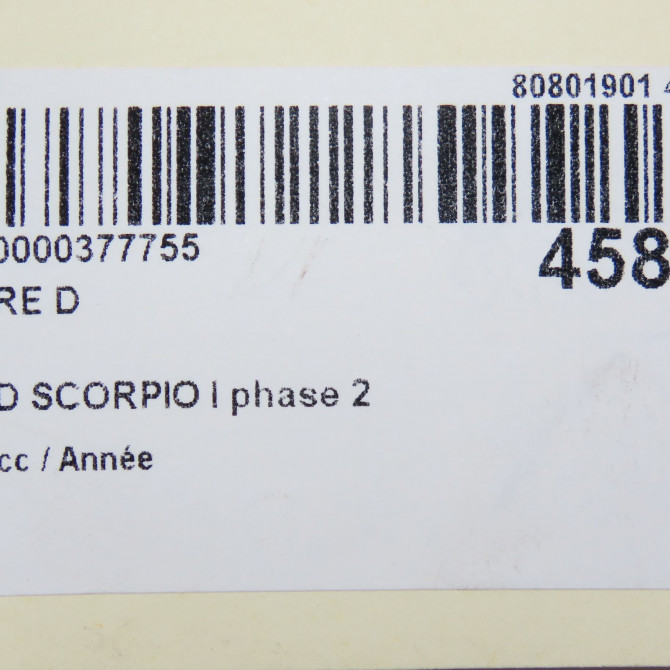 Phare droit occasion FORD SCORPIO I phase 2 02-1992->09-1994 6