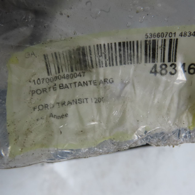 Porte battante arrière gauche occasion FORD TRANSIT III Phase 1 08-2000->09-2006 2.0 TD 16v 100ch 4531950 6