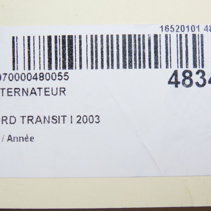 Alternateur occasion FORD TRANSIT III Phase 1 08-2000->09-2006 2.0 TD 16v 100ch 4371030 8