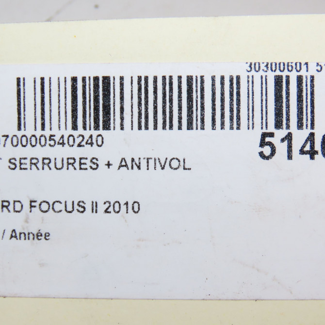 Kit serrures + antivol occasion FORD FOCUS II 1718174 7