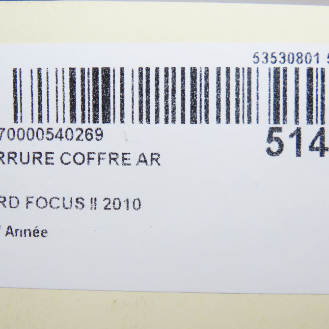 Serrure coffre arrière occasion FORD FOCUS II 1437754 5