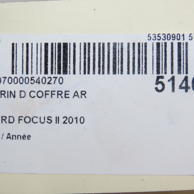 Verin droit coffre arrière occasion FORD FOCUS II 1453743 4