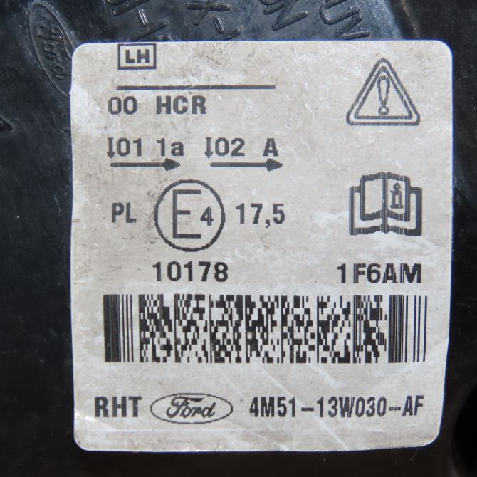 Phare gauche occasion FORD FOCUS II Phase 1 04-1995->04-1999 1.6 TDCI 90ch 1480996 4