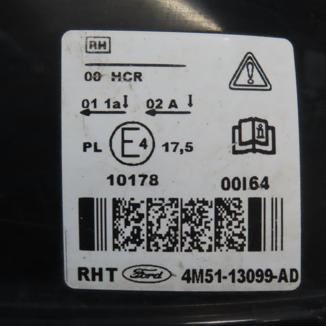 Phare droit occasion FORD FOCUS II Phase 1 04-1995->04-1999 1.6 TDCI 90ch 1480985 4