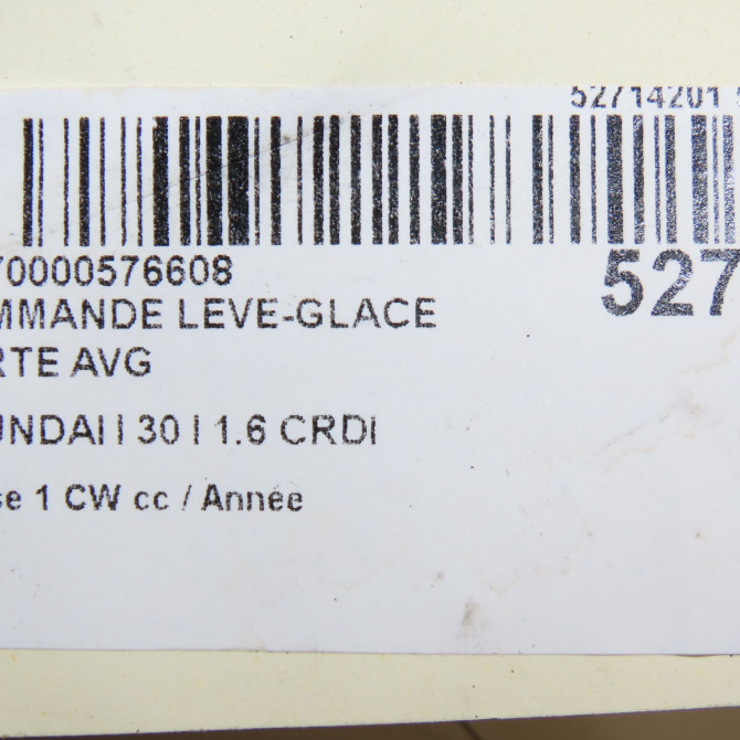 Commande lève-glace porte avant gauche occasion HYUNDAI I 30 I Phase 1 04-1995->04-1999 1.6 CRDI 115ch 935702L010 6