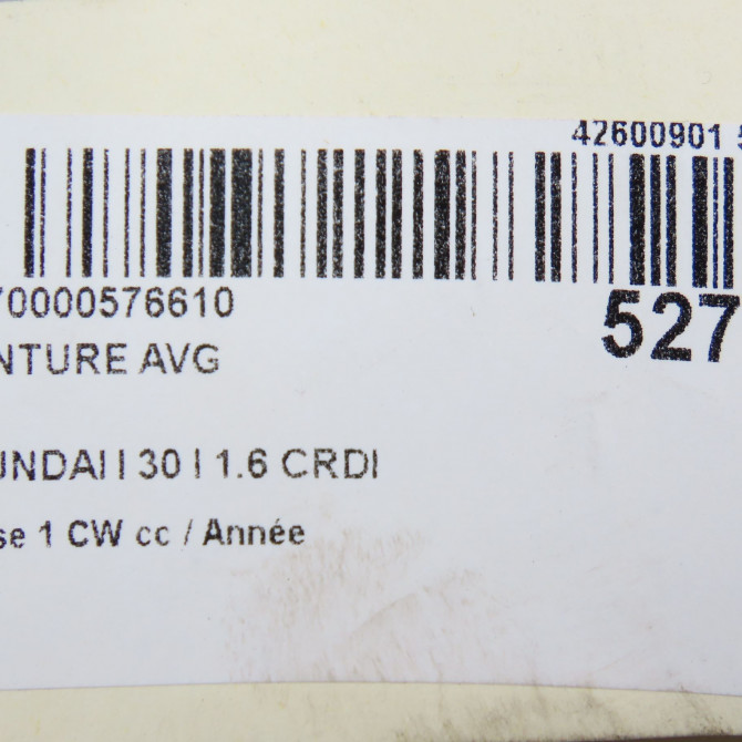 Ceinture avant gauche occasion HYUNDAI I 30 I Phase 1 04-1995->04-1999 1.6 CRDI 115ch 888102L700WK 6