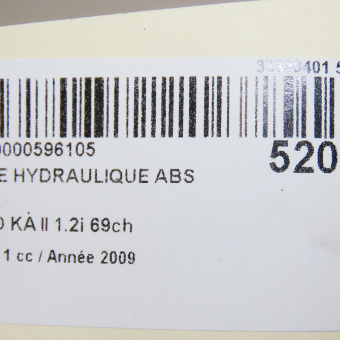 Unité hydraulique ABS occasion FORD KA II Phase 1 10-2008->... 1.2i 69ch 1780087 6