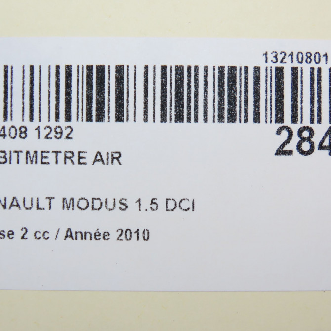 Debimetre air occasion RENAULT MODUS Phase 2 01-2008->12-2012 1.5 DCI 85ch 8200358901 7