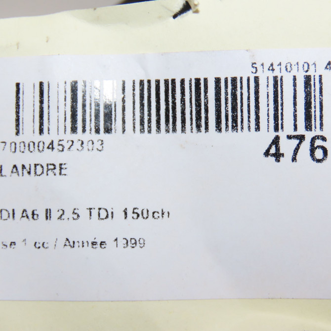 Calandre occasion AUDI A6 II Phase 1 06-1997->07-2001 2.5 TDi 150ch 4B0853651A3FZ 4