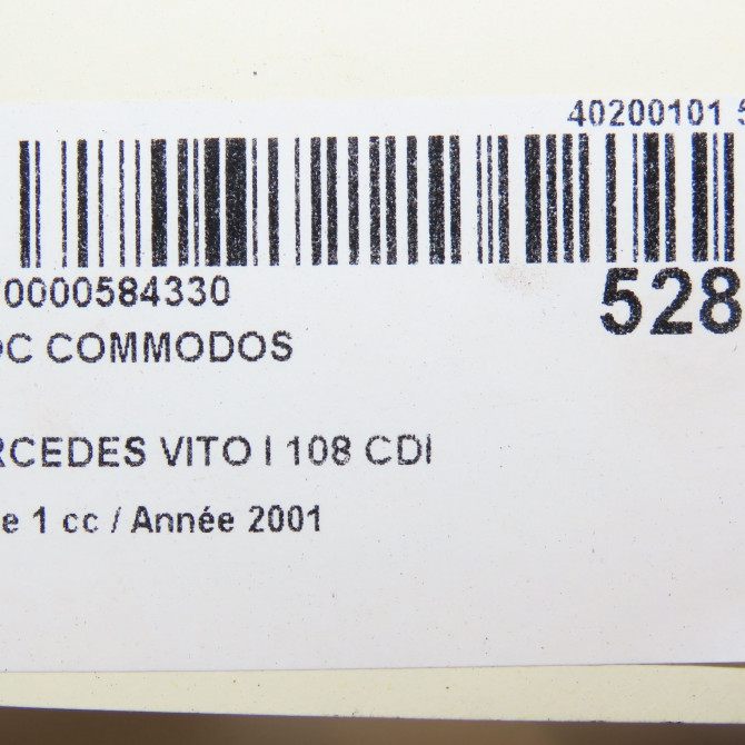 Bloc commodos occasion MERCEDES VITO I Phase 1 04-1996->10-2003 108 CDI 6