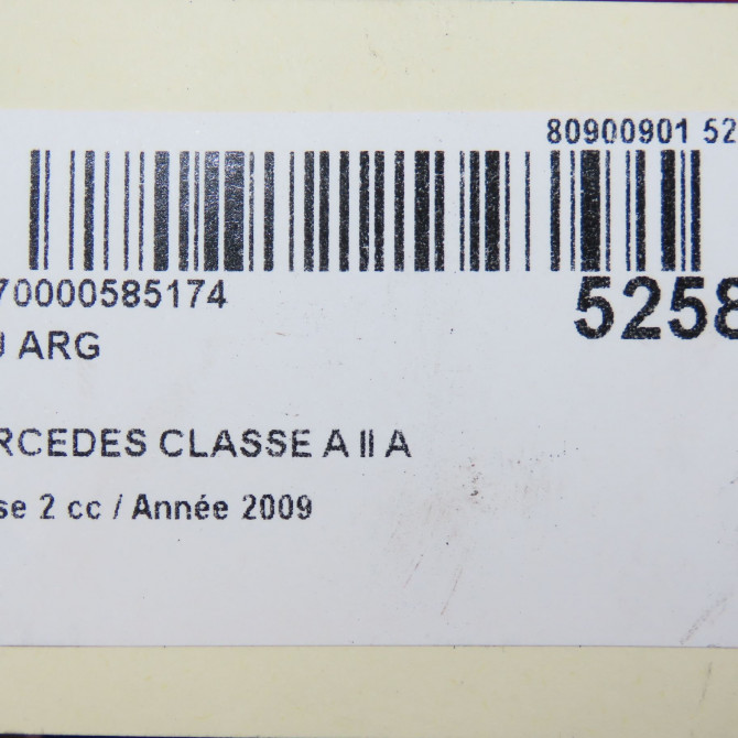 Feu arrière gauche occasion MERCEDES CLASSE A II Phase 2 04-2008->06-2012 A 180 CDI 169820296428 6