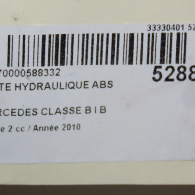 Unité hydraulique ABS occasion MERCEDES CLASSE B I Phase 2 04-2008->09-2011 B 180 CDi 110ch 64316812 6