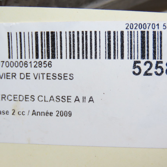 Levier de vitesses occasion MERCEDES CLASSE A II Phase 2 04-2008->06-2012 A 180 CDI 1693600409 8
