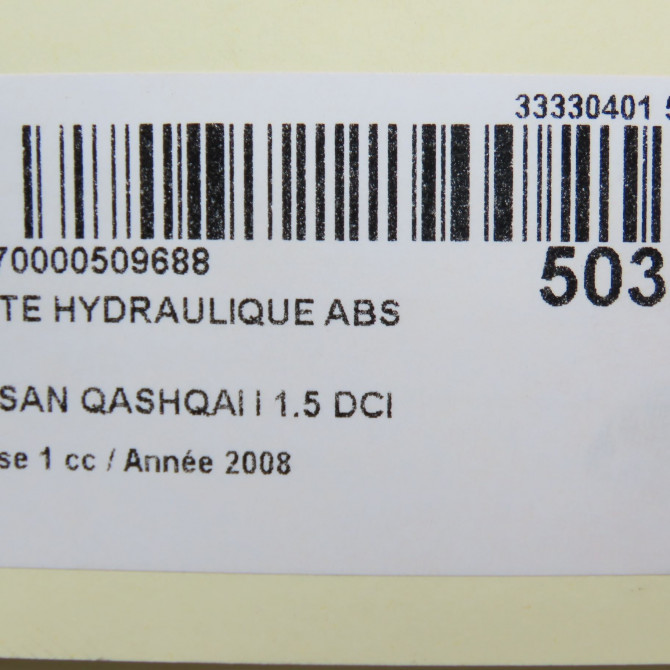 Unité hydraulique ABS occasion NISSAN QASHQAI I Phase 1 01-2007->09-2010 1.5 DCI 106ch 47660JD56B 6