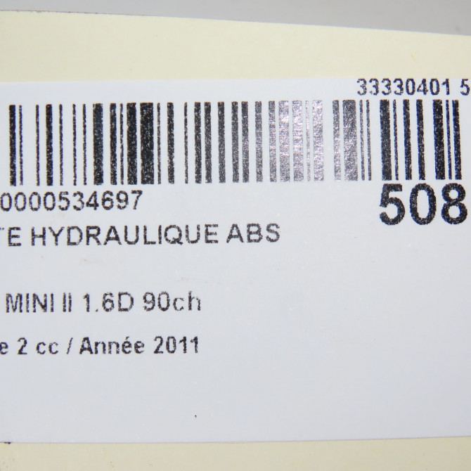 Unité hydraulique ABS occasion MINI MINI II phase 2 08-2010->... 1.6D 90ch 34516874553 6