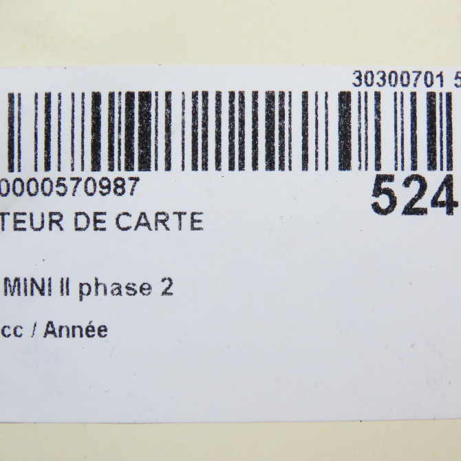 Lecteur de carte occasion MINI MINI II phase 2 08-2010->... 6