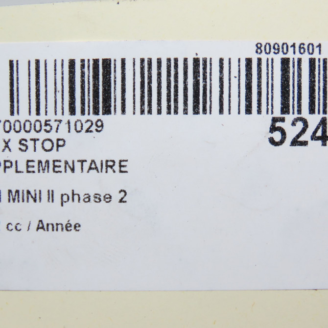 Feux stop supplementaire occasion MINI MINI II phase 2 08-2010->... 63257221834 5