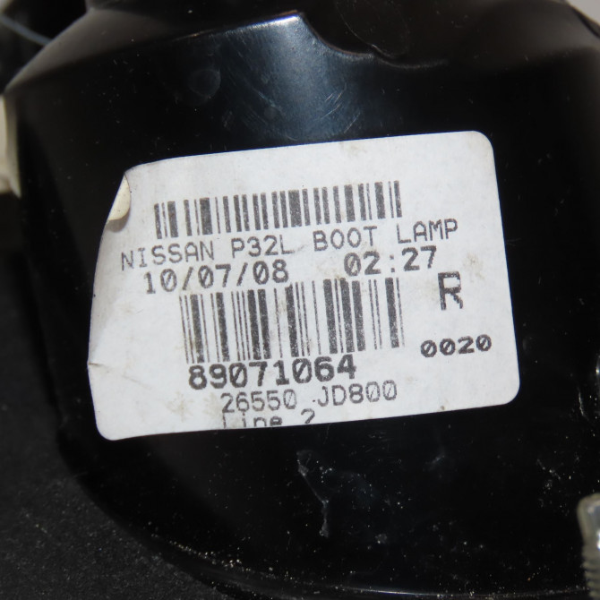 Feu arrière intérieur droit occasion NISSAN QASHQAI I Phase 1 01-2007->09-2010 1.5 DCI 106ch 26554JD85A 3