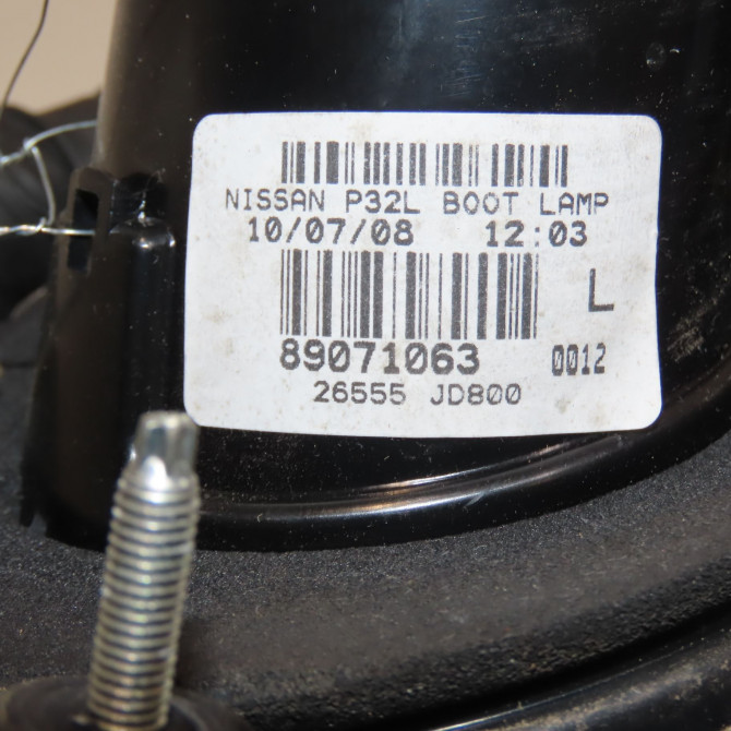 Feu arrière interieur gauche occasion NISSAN QASHQAI I Phase 1 01-2007->09-2010 1.5 DCI 106ch 26559JD85A 3