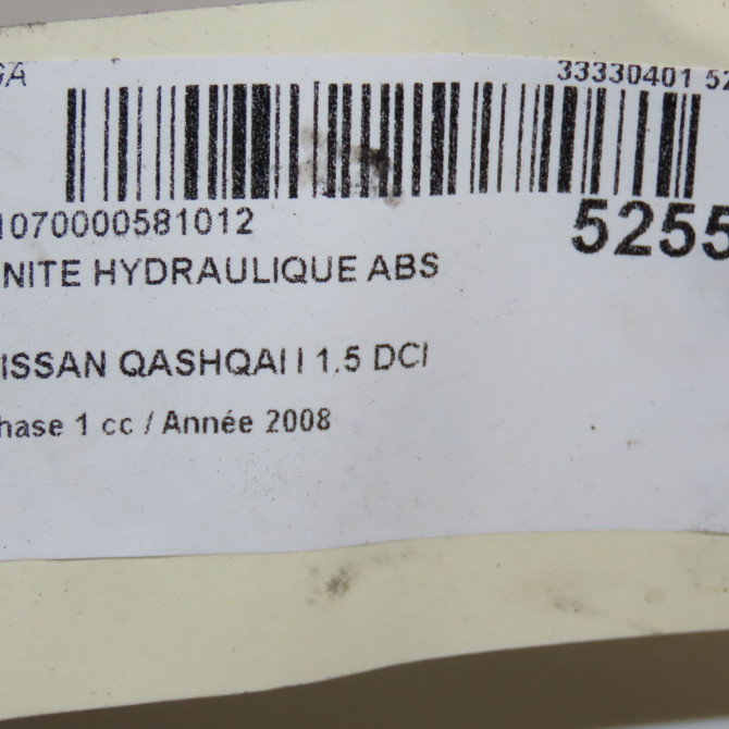 Unité hydraulique ABS occasion NISSAN QASHQAI I Phase 1 01-2007->09-2010 1.5 DCI 106ch 47660JD56B 5