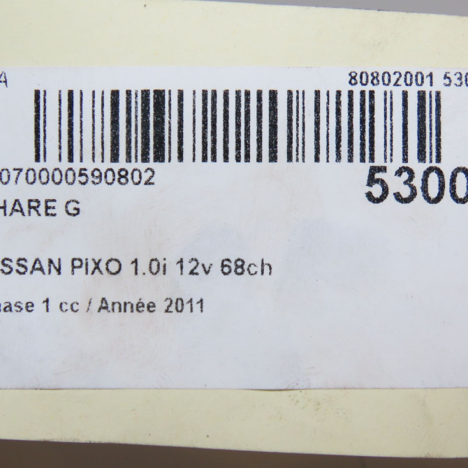 Phare gauche occasion NISSAN PIXO Phase 1 05-2009->... 1.0i 12v 68ch 22604A00F 5