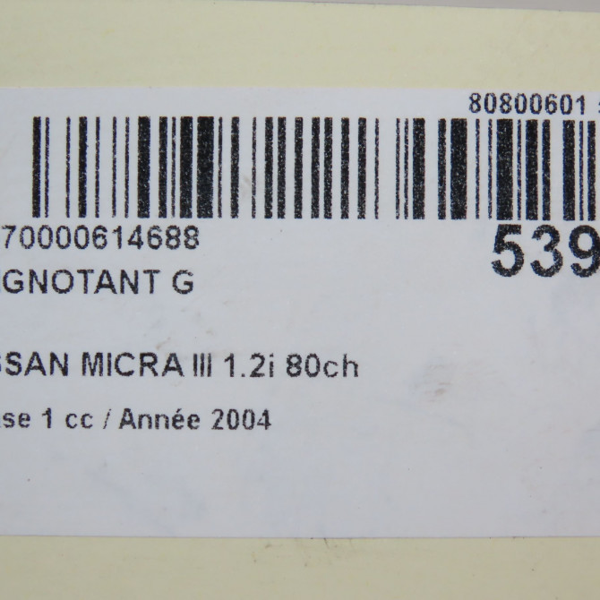 Clignotant gauche occasion NISSAN MICRA III Phase 1 01-2003->07-2005 1.2i 80ch 26135AX610 5