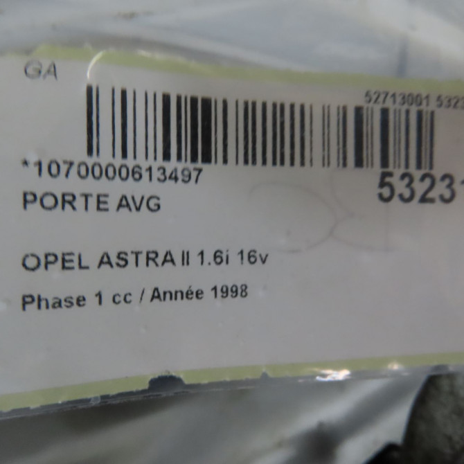 Porte avant gauche occasion OPEL ASTRA II Phase 1 04-1998->09-2004 1.6i 16v 100ch 9153271 4